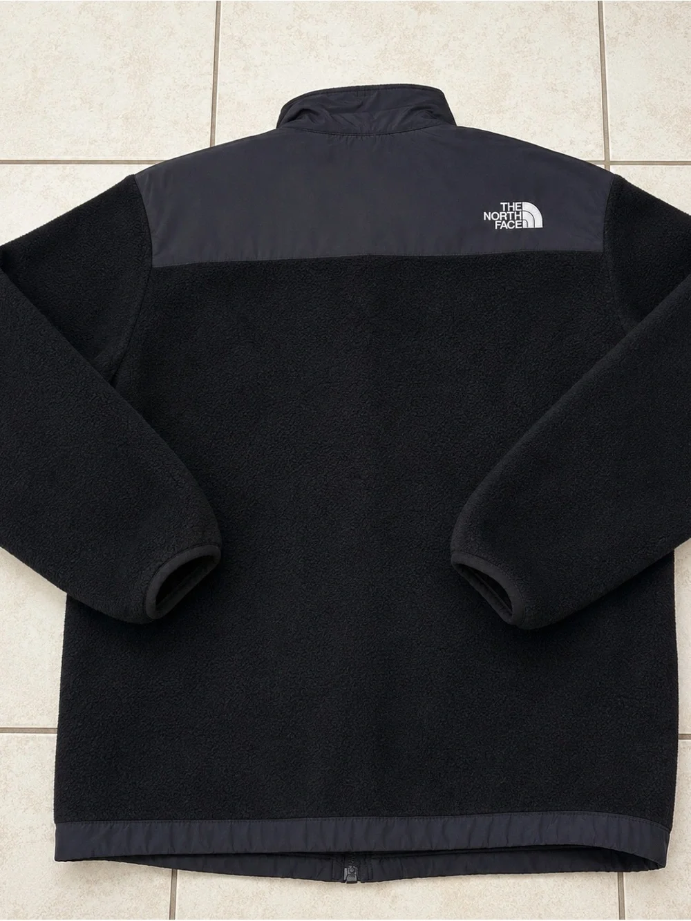 Youth Boys The North Face Black Denali Fleece Zip Jacket Size XL